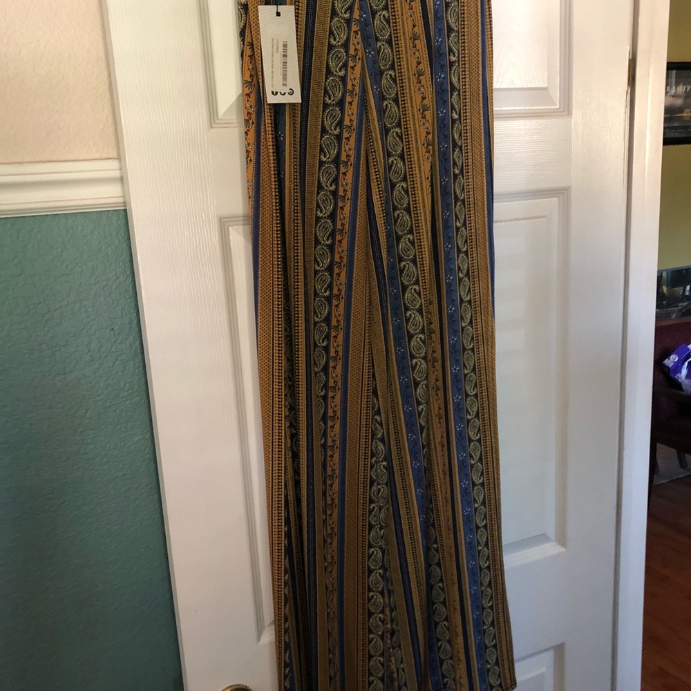 Boohoo Curve Printed Skirt with Slit